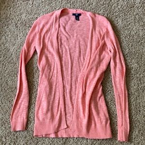 Gap Coral Pink Cardigan